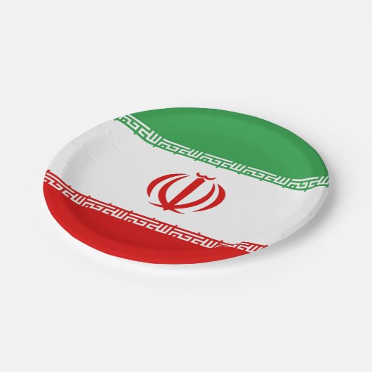 Vlag van het Iraanse Bord op papier (Gekanteld)