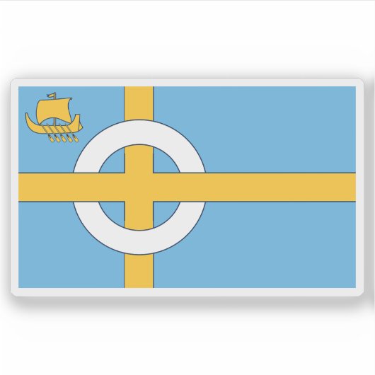 Vlag van het Isle of Skye, Schotland Sticker (Voorkant)