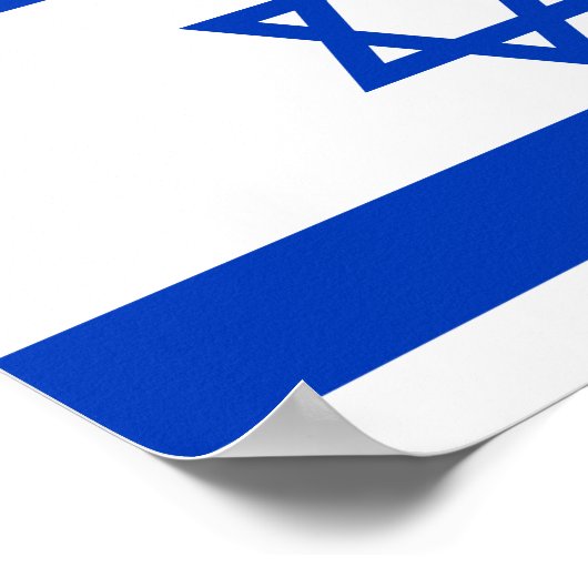 Vlag van het Israëlische Poster (Hoek)
