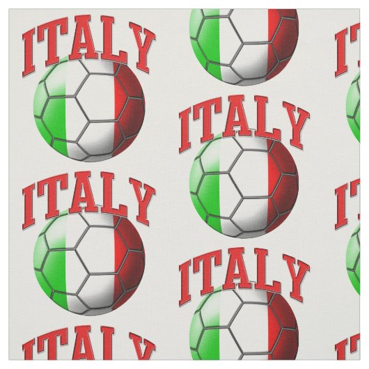 Vlag van het Italiaanse Voetbal Pattern Stof (Swatch)