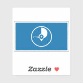 Vlag van het Japanse volk, Micronesië, Oceanië Sticker (Vel)