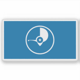 Vlag van het Japanse volk, Micronesië, Oceanië Sticker