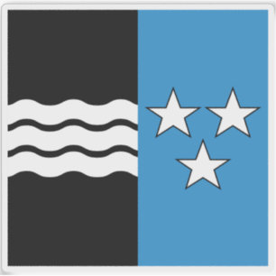 Vlag van het kanton Aargau Sticker