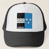 Vlag van het kanton Aargau Trucker Pet (Voorkant)