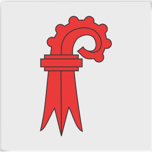 Vlag van het kanton Basel-Landschaft, Zwitserland Sticker (Voorkant)