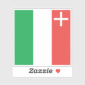 Vlag van het kanton Neuchâtel Sticker (Vel)