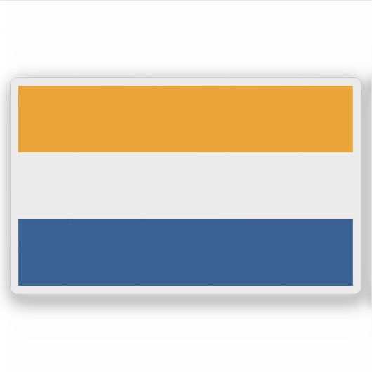 Vlag van het kanton Rio Cuarto, Costa Rica Sticker (Voorkant)