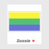 Vlag van het kanton San Mateo, Alajuela, Costa Ric Sticker (Vel)