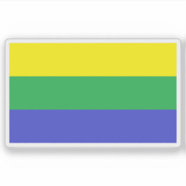 Vlag van het kanton San Mateo, Alajuela, Costa Ric Sticker