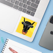 Vlag van het kanton Uri, Zwitserland Sticker (Laptop met iPhone)
