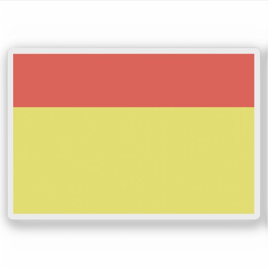 Vlag van het kanton Wiltz, Luxemburg Sticker (Voorkant)