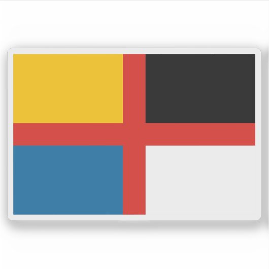 Vlag van het Keizerrijk China (1915-1916) Sticker (Voorkant)