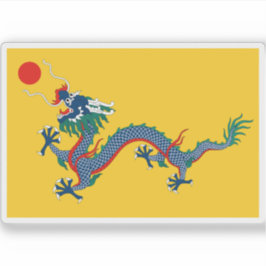 Vlag van het Keizerrijk China Sticker