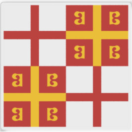 Vlag van het Keizerrijk Constantinopel (1350) Sticker