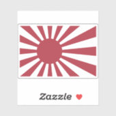 Vlag van het Keizerrijk Japan Sticker (Vel)