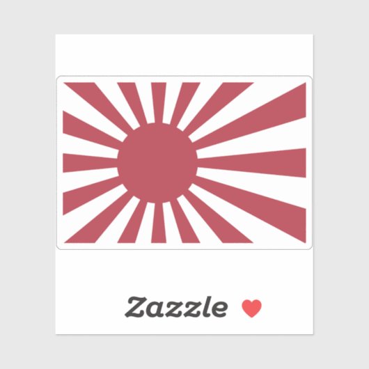 Vlag van het Keizerrijk Japan Sticker (Vel)