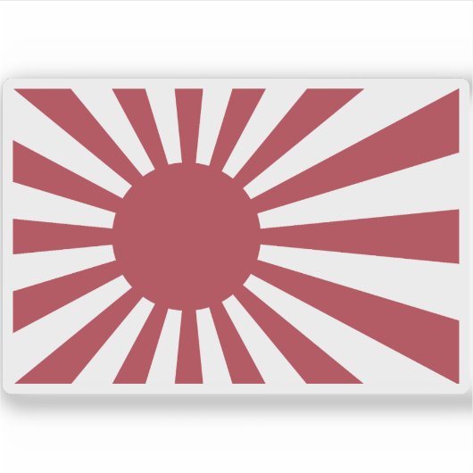 Vlag van het Keizerrijk Japan Sticker (Voorkant)