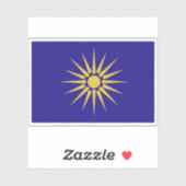 Vlag van het Keizerrijk Macedonië Sticker (Vel)