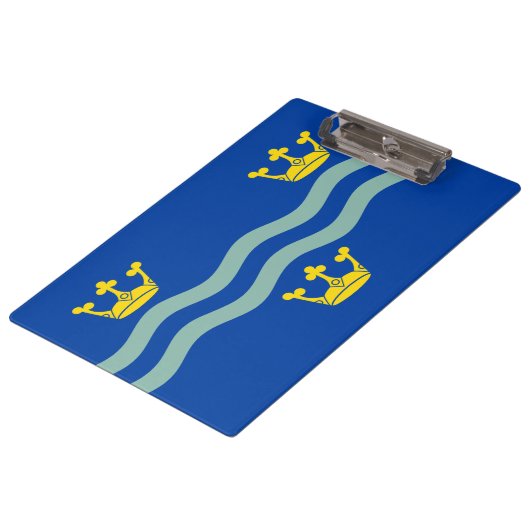 Vlag van het klembord van Cambridgeshire (VK) (Gekanteld)
