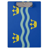 Vlag van het klembord van Cambridgeshire (VK) (Voorkant)