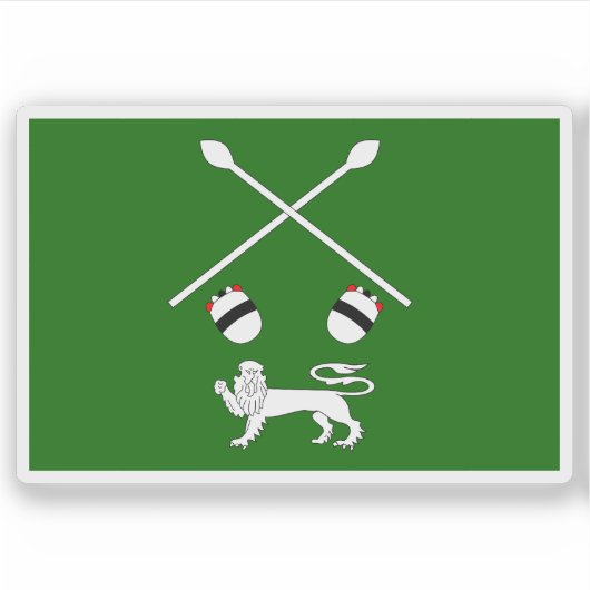Vlag van het Koninkrijk Ankole, Oeganda Sticker (Voorkant)