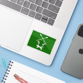 Vlag van het Koninkrijk Ankole, Oeganda Sticker (Laptop met iPhone)