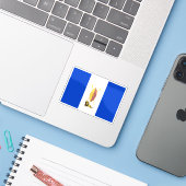Vlag van het Koninkrijk Buganda, Oeganda Sticker (Laptop met iPhone)
