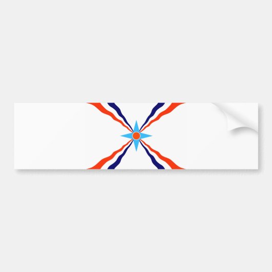 vlag van het koninkrijk bumpersticker (Voorkant)