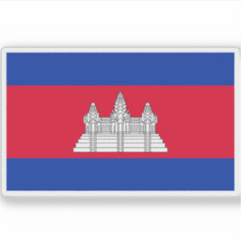 Vlag van het Koninkrijk Cambodja Sticker