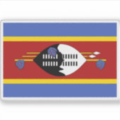Vlag van het Koninkrijk Eswatini Sticker (Voorkant)
