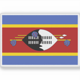 Vlag van het Koninkrijk Eswatini Sticker