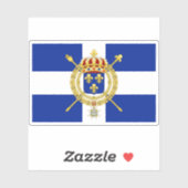 Vlag van het Koninkrijk Frankrijk Sticker (Vel)