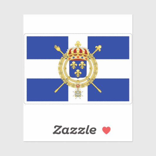 Vlag van het Koninkrijk Frankrijk Sticker (Vel)