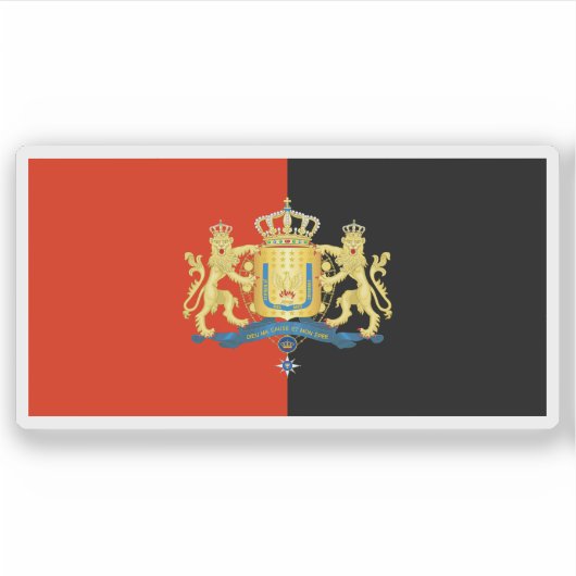 Vlag van het Koninkrijk Haïti (1811-1814) Sticker (Voorkant)