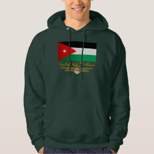 Vlag van het Koninkrijk Jordanië (Arabisch) Hoodie