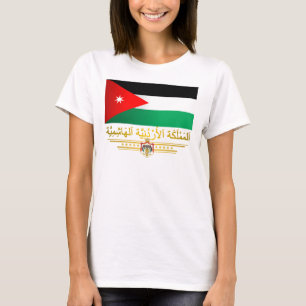 Vlag van het Koninkrijk Jordanië (Arabisch) T-shirt