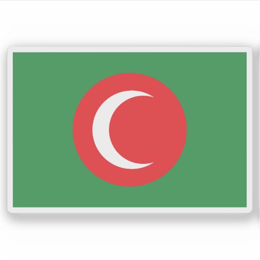 Vlag van het Koninkrijk Koerdistan (1922-1924) Sticker (Voorkant)