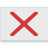 Vlag van het Koninkrijk Kongo, Afrika Sticker (Voorkant)