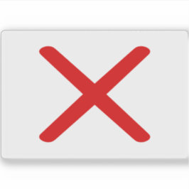 Vlag van het Koninkrijk Kongo, Afrika Sticker