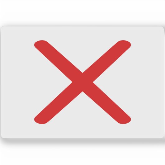 Vlag van het Koninkrijk Kongo, Afrika Sticker (Voorkant)