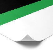 Vlag van het Koninkrijk Libië (1951-1969) Poster (Hoek)