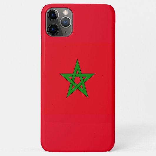 Vlag van het Koninkrijk Marokko Drapeau du Maroc K Case-Mate iPhone Case (Achterkant)