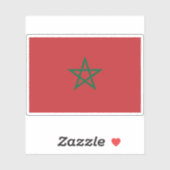 Vlag van het Koninkrijk Marokko Sticker (Vel)