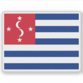 Vlag van het Koninkrijk Samoa (1872-1873) Sticker (Voorkant)