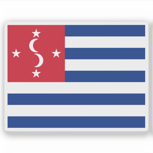 Vlag van het Koninkrijk Samoa (1872-1873) Sticker (Voorkant)