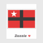 Vlag van het Koninkrijk Samoa (1886-1887) Sticker (Vel)