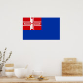 Vlag van het Koninkrijk Sardinië (1816-1848) Poster (Keuken)