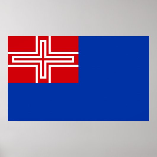 Vlag van het Koninkrijk Sardinië (1816-1848) Poster (Voorkant)