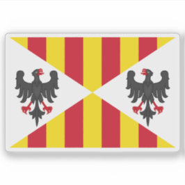 Vlag van het Koninkrijk Sicilië (Malta, 1296-1410) Sticker