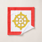 Vlag van het Koninkrijk Sikkim Bad Handdoek (Wasdoekje)